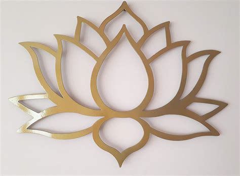 Lotus Flower Metal Art Wall Decor 31 Inches Wide Amazonca Home