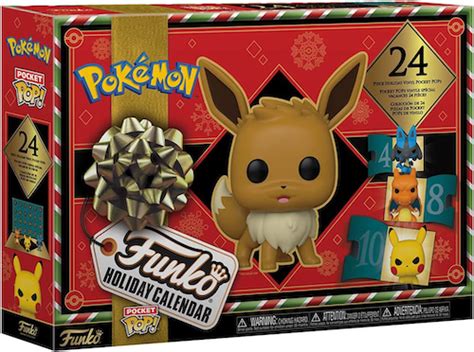Pokémon Funko Pop Holiday Calendar W 24 Vinyl Pocket Pop Figures