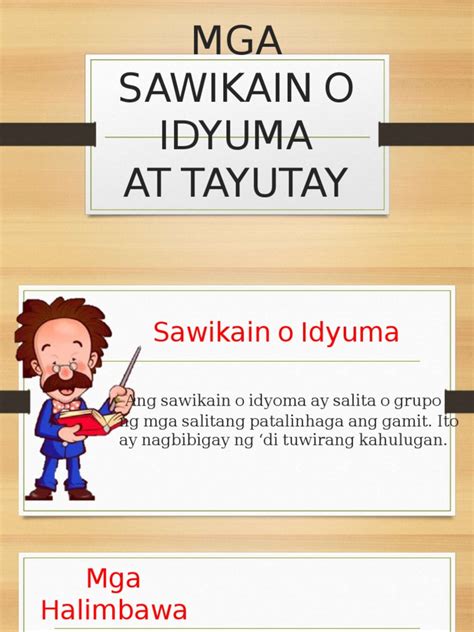 Mga Sawikain Idyoma Pdf