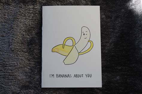 i m bananas about you card etsy