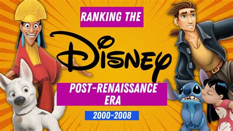 Ranking The Disney Post Renaissance Era 2000 2008 Youtube