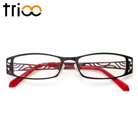 TRIOO Titanium Diopter Glasses Women Prescription Reading Eyeglasses