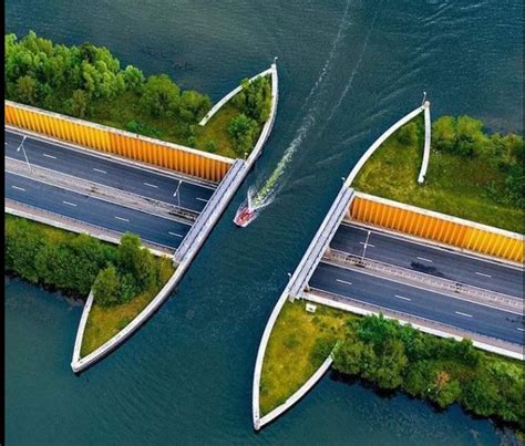 The Veluwemeer Aqueduct Netherlands Unique Water Bridge