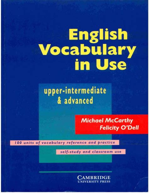 English Vocabulary In Use Upper Intermediate Pdf Books Library