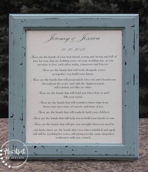 Marriage Blessing Poem Personalized Wedding Blessing Bride Etsy