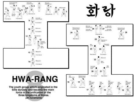 How To Perform Hwa Rang In Itf Taekwondo Video Boec