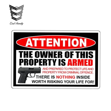 Home And Garden Car Window Vinyl Sticker Decal 2nd Amendment Hand Gun