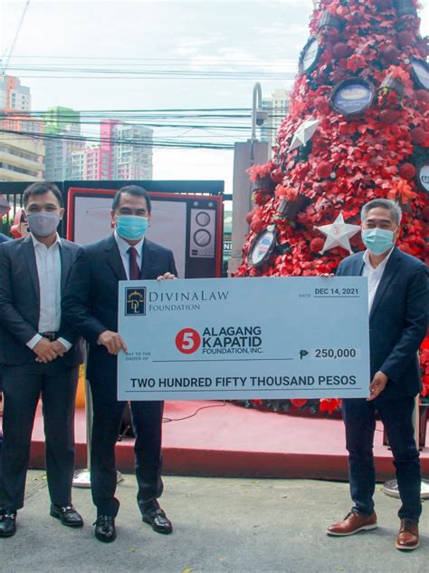 Divinalaw Donates To Alagang Kapatid Foundation Divinalaw