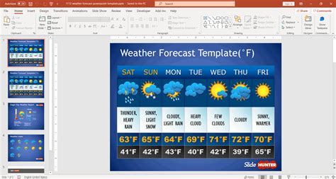Free Weather Forecast Powerpoint Template And Presentation Slides
