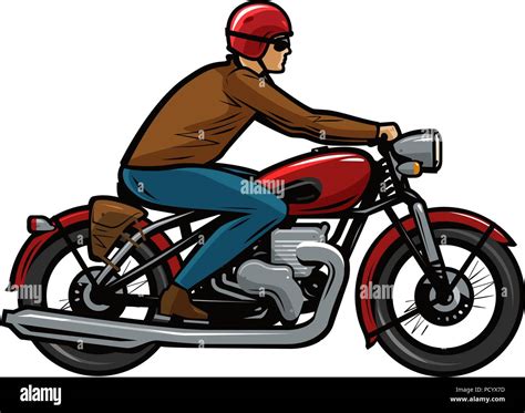 Piloto De Motocicleta Dibujo Animado Imágenes Vectoriales De Stock Alamy