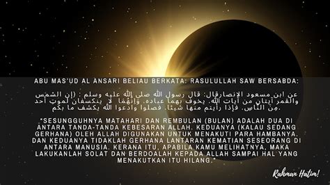 Dilakukan ketika gerhana bulan atau matahari. Solat Sunat Kusuf (Gerhana Matahari) - Rahman Hatim | Blog ...
