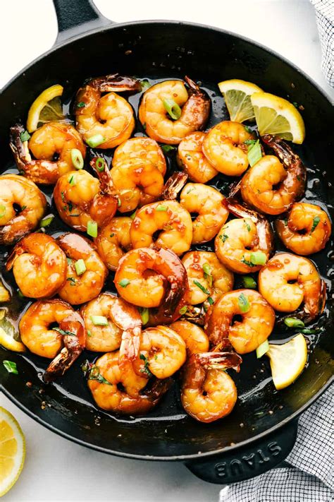 Homemade Sticky Honey Garlic Butter Shrimp Recipe The