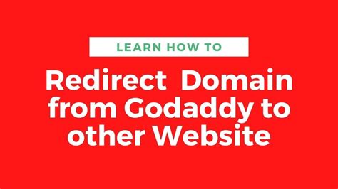 How To Transfer Redirect Domain To Any Other Websites From Godaddy In