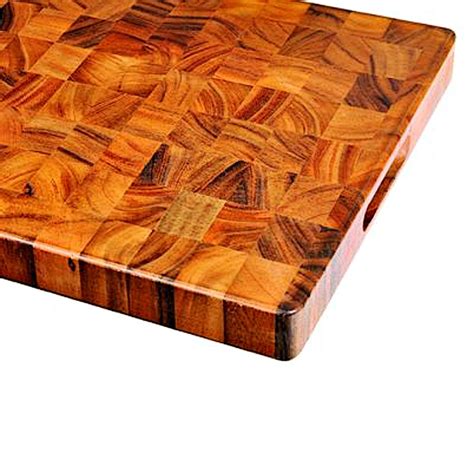 Large Acacia Wood End Grain Cutting Board Chefs Quality Cookware