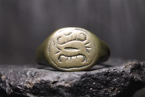 Ancient Medieval Signet Ring Archaeological Find 16th 17th Etsy