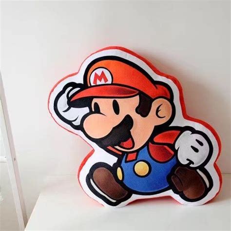 Super Mario Brothers Mario Fuzzy 3d Pillow Cushion Pillows Fit Sofa