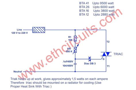 Light Dimmer Circuit Diagram Using Triac And Diac Circuit Diagram