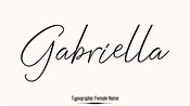 Gabriella, Nome Feminino Em Letras Estilosas, Texto Cursivo De ...