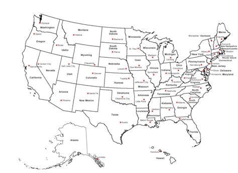 Printable Map Of The United States With Major Cities Printable Us Maps