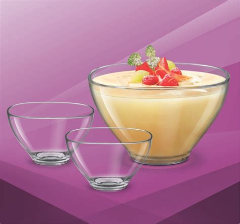 dessert glass bowls buy ice cream glass bowls and set treo by milton