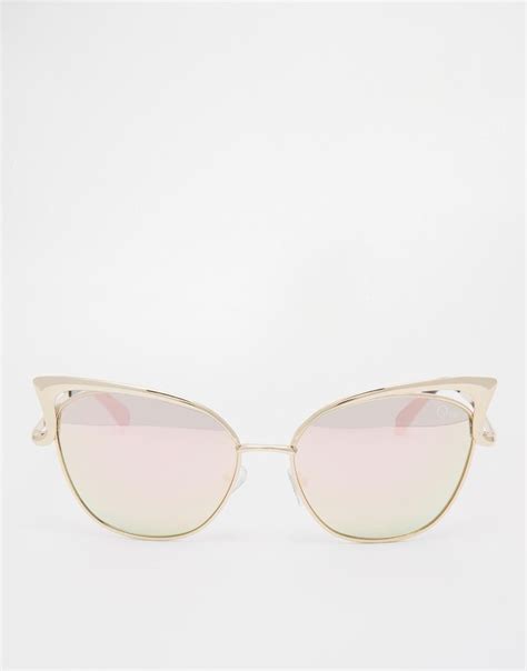 Quay Australia Exclusive Lana Sunglasses In Rose Gold At Sunglasses Rose Gold Quay