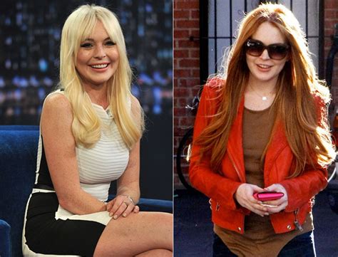 Lindsay Lohan A Redhead Again Actress Ditches Blond Locks And Returns
