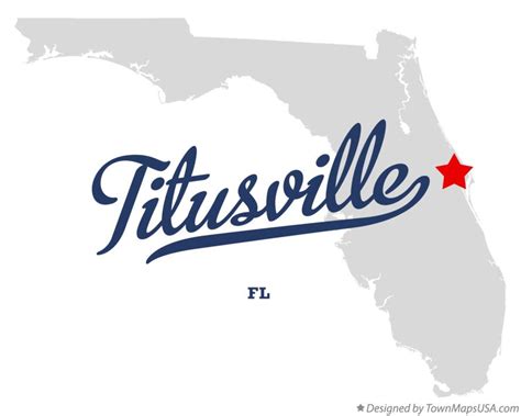 Titusville Florida Map World Map Gray