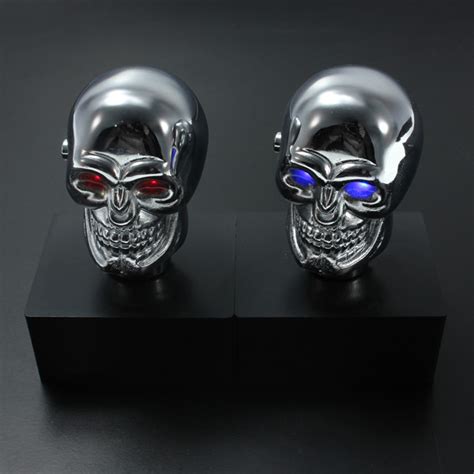 Car Chrome Skull Auto Manual Gear Stick Shift Knob Lever Universal