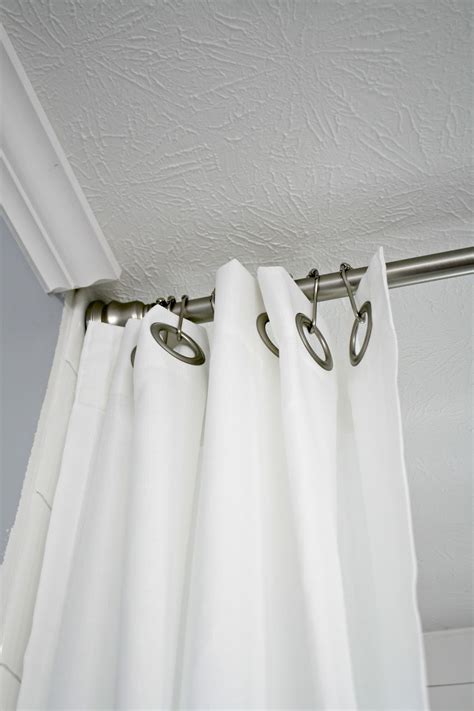 How To Hang Double Shower Curtains For Less Thrifty Decor Chick Thrifty Diy Decor And