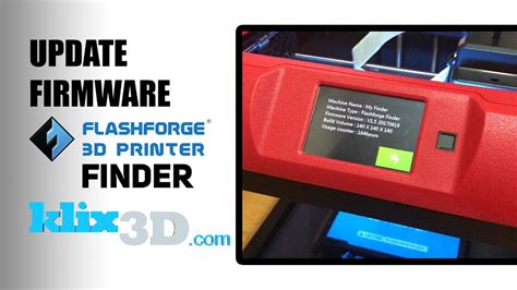 Flashforge Finder Update Firmware Youtube