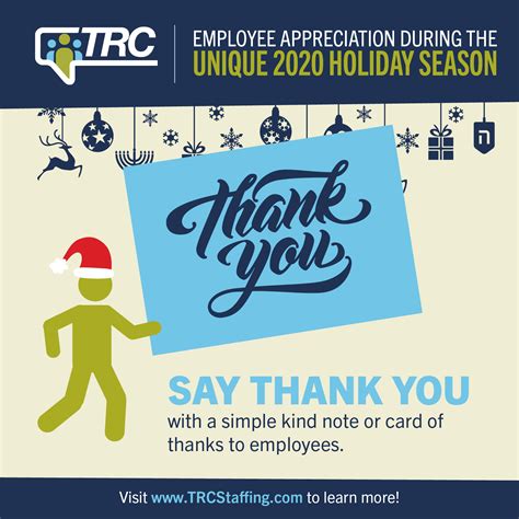 Employee Appreciation During the 2020 Holiday Season - TRC Staffing ...