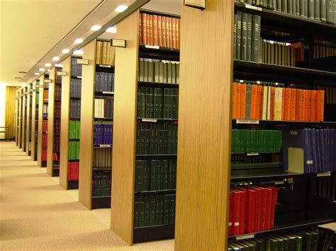 Filerows Of Bookshelves