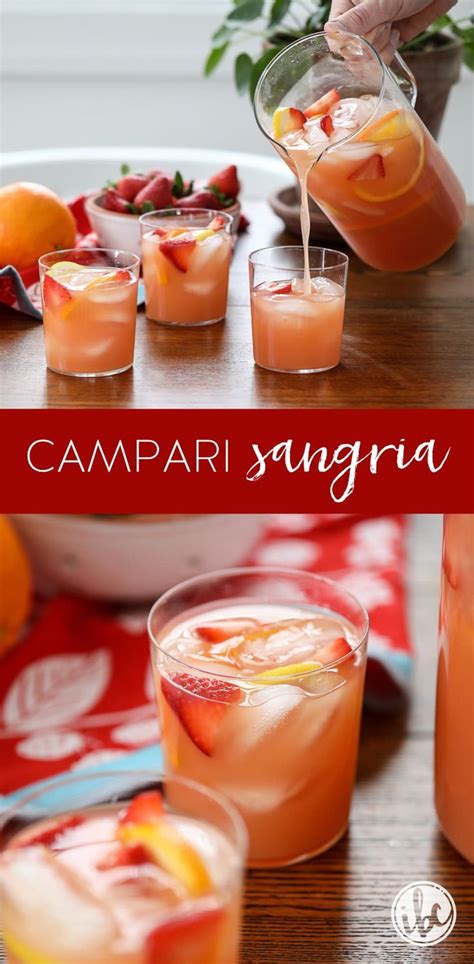 Campari Sangria Delcious And Easy Summer Sangria Recipe Recipe Sangria Recipes Recipes