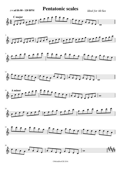 Pentatonic Scales Sheet Music For Piano Solo Easy