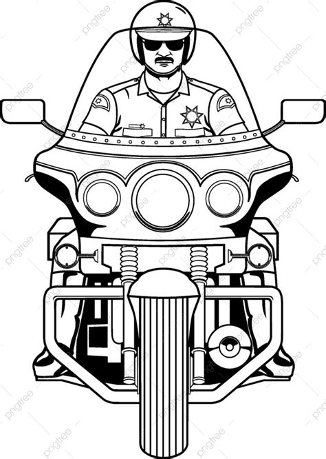 Motocicleta Policía Policía Conducción Tráfico Png Conducir Policía