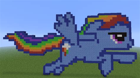 Pin By KittyČat On Pixel Art My Little Pony Minecraft Rainbow Dash