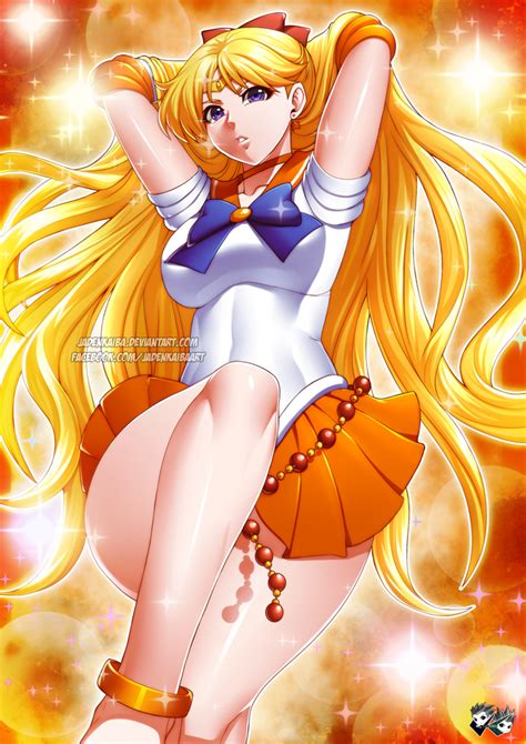 Jadenkaiba Aino Minako Sailor Venus Bishoujo Senshi Sailor Moon Orange Neckwear Girl Arms