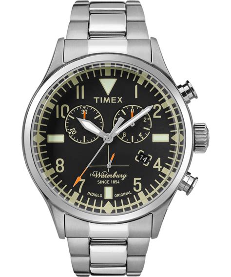 The Waterbury Chronograph Large Timex Watches Timex Timex Waterbury