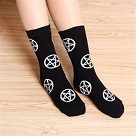 Goth Star Grunge Socks Kokopiecoco
