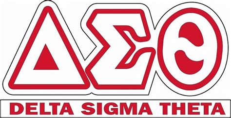 Delta Sigma Theta Letter Decal Sticker White 475 X 2