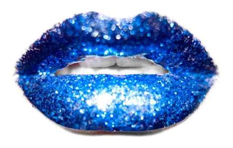 Blue Lip Glitter Girly Girl Pinterest