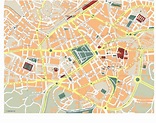 Oviedo Vector map. Eps Illustrator Map | Vector World Maps