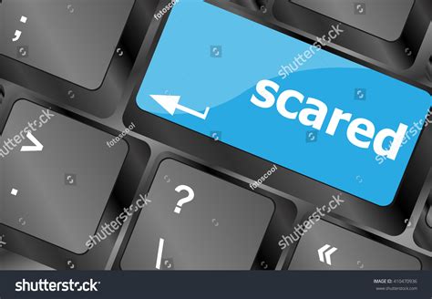 Keyboard Hot Key Scared Word Keyboard Stock Vector Royalty Free