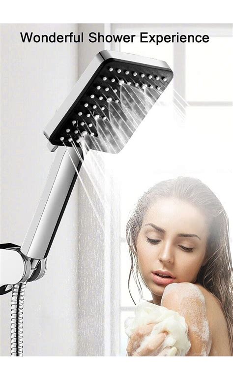 Fylina Shower Head High Pressure 6 Spray Setting Head Shower Head Only Bnib Ebay