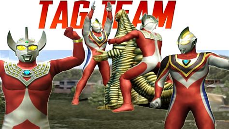 Ultraman Gaia Supreme And Ultraman Taro Tag Team Mode ★play ウルトラマン Fe3