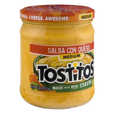 Save 5% everyday w/ redcard. Tostitos Brand Medium Salsa Con Queso Dip | Hy-Vee Aisles ...