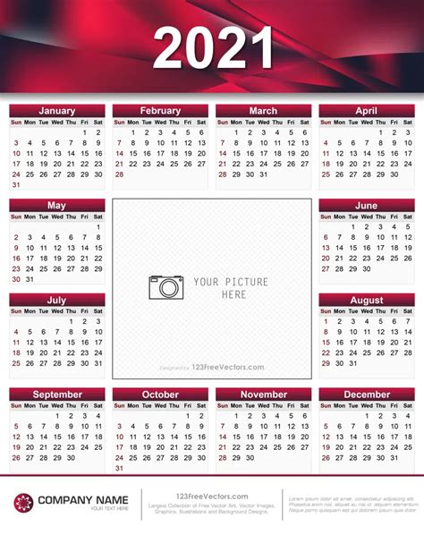 Free 2021 Calendar Printable Calendar Printables Calendar Design