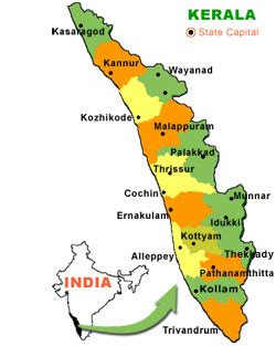 The kochi region (central kerala district) : Muslim Population in Districts of Kerala