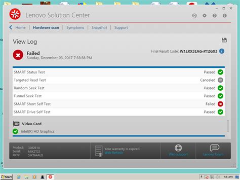Solved Lenovo Hardware Scan Issues Experts Exchange
