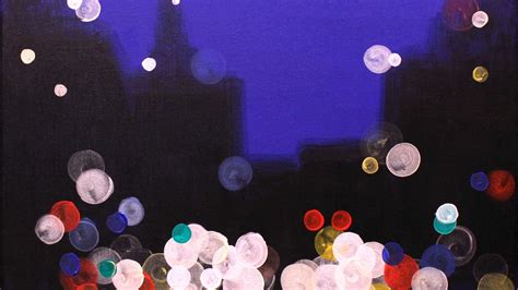 City Lights At Night Step By Step Acrylic Painting On Canvas For